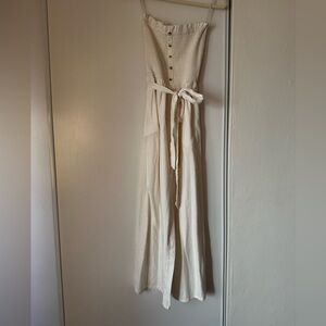 White Billabong Jumpsuit size large